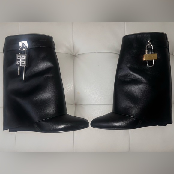 Givenchy Shoes - Givenchy Shark Lock ankle boots in leather